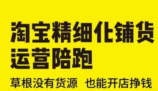 淘宝精细化铺货运营陪跑(部分更新至2025)，草根没有货源 也能开店挣钱-个人技术分享